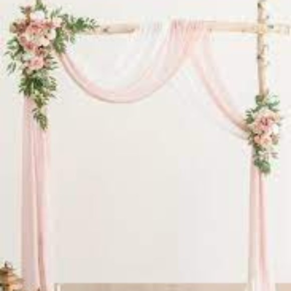 Wedding Arch Flowers with Drapes - Picture 1 of 1